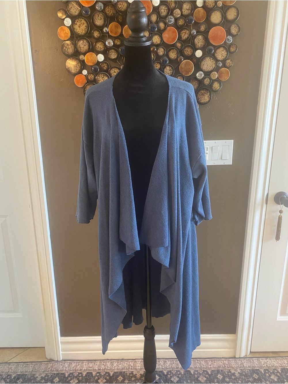 LuLaRoe Dusty Blue Draped Open-Front Women's Cardigan